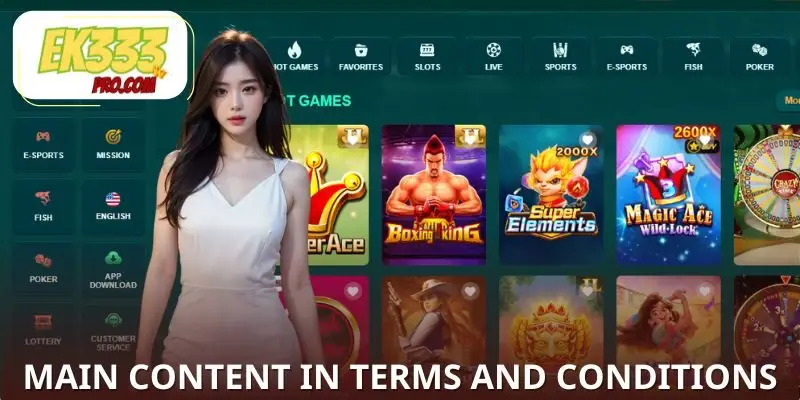 প্রতিটি বুকমেকার নীতিমালার জন্য নিয়মকানুনগুলির তালিকা