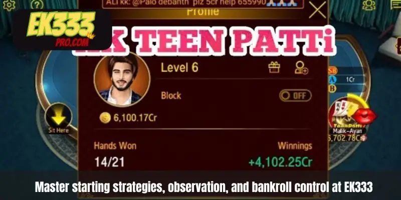 EK333-তে শুরু করার কৌশল, পর্যবেক্ষণ এবং ব্যাংকরোল নিয়ন্ত্রণের দক্ষতা অর্জন করুন