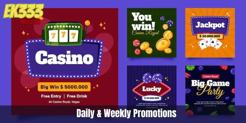 দৈনিক ও সাপ্তাহিক প্রচারণা দৈনিক ও সাপ্তাহিক প্রচারণা